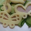 キャラ弁★ハムとチーズのちょうちょ♪