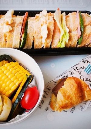 バケットサンドと野菜グリル弁当-レシピのメイン写真