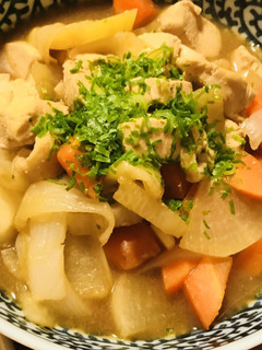鶏肉と根菜のめんつゆ味噌煮-レシピのメイン写真