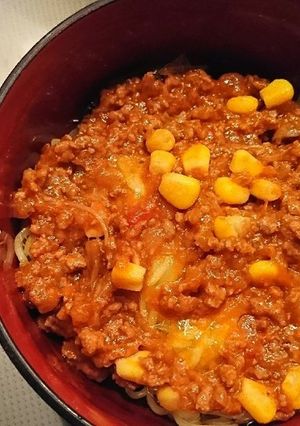 ミートソースラーメン-レシピのメイン写真