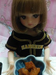 リカちゃんサイズ野球シリꕤ鮪の角煮*.゚-レシピのメイン写真