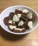 パンの耳のチョコフレークでアルフォート風