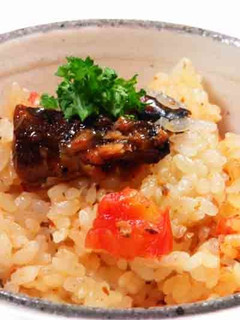 さんまのとまと煮炊き込みご飯-レシピのメイン写真