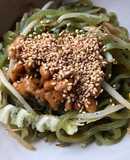 低カロリー！こんにゃくうどんの納豆のせ