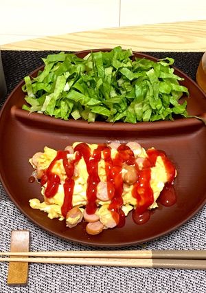 ウインナーと卵の炒め物-レシピのメイン写真