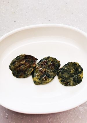 離乳食☆ほうれん草・お豆腐・バナナおやき-レシピのメイン写真