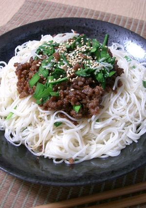 簡単！！肉みそソーメン♪-レシピのメイン写真