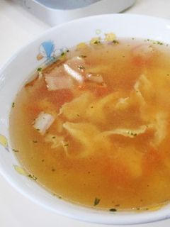 給食★トマトと卵のスープ-レシピのメイン写真