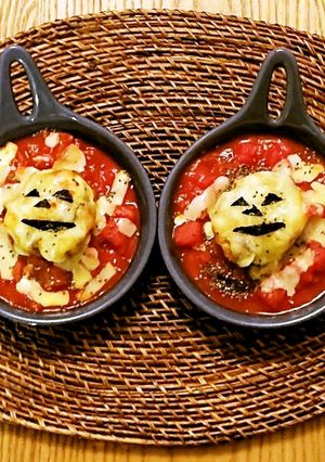 手軽に❗オーブン焼きジャックオランタン⭐-レシピのメイン写真