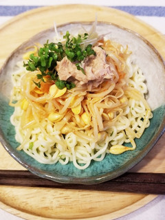 サッポロ一番塩ラーメンでもやし麺♡-レシピのメイン写真