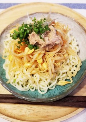 サッポロ一番塩ラーメンでもやし麺♡-レシピのメイン写真