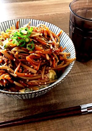 簡単！美味！安い！きんぴら丼〜-レシピのメイン写真