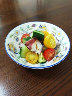 夏野菜とタコのマスタードマリネ-レシピのメイン写真