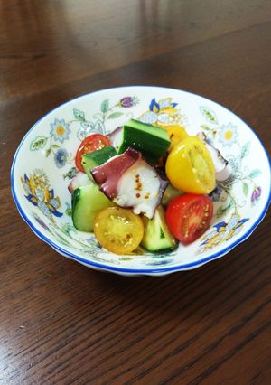 夏野菜とタコのマスタードマリネ-レシピのメイン写真