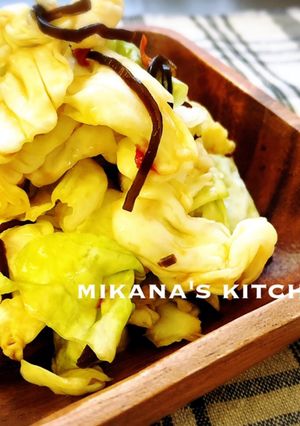 白だし☆塩昆布で簡単やみつきキャベツ♪♪-レシピのメイン写真