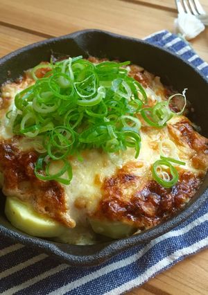 ポテトの和風納豆マヨチーズ焼き-レシピのメイン写真