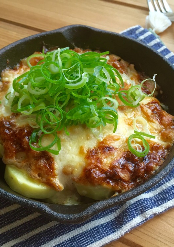 ポテトの和風納豆マヨチーズ焼き-レシピのメイン写真