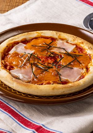 かんたん明太マヨ風味の和風ピッツァ-レシピのメイン写真