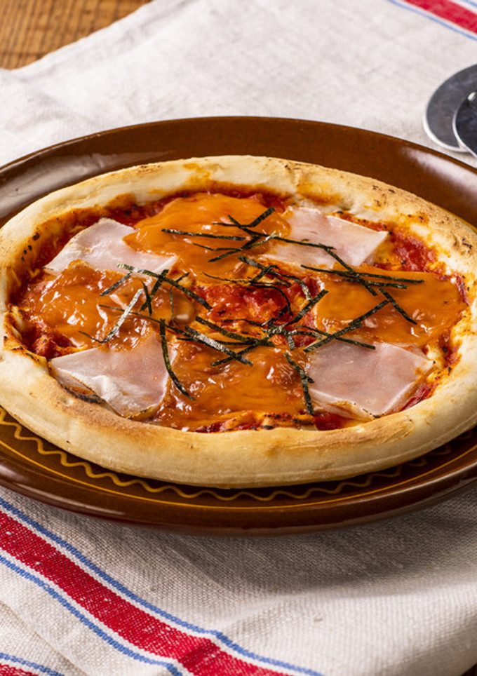 かんたん明太マヨ風味の和風ピッツァ-レシピのメイン写真