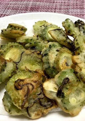 塩昆布とゴーヤの丸揚げ焼き-レシピのメイン写真