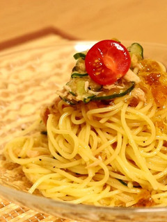 きゅうりとツナのだしジュレ冷製パスタ-レシピのメイン写真