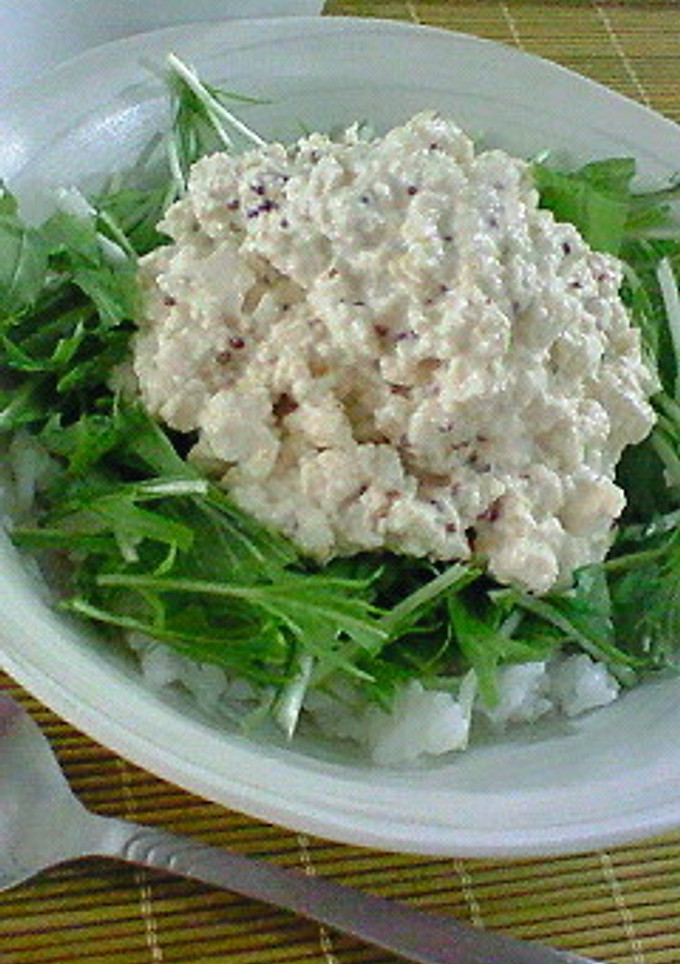 粒マスタードマヨで旨ッ☆夏の豆腐のっけ丼-レシピのメイン写真
