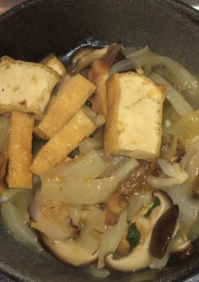 玉ねぎと厚揚げの煎り酒煮・しそ風味-レシピのメイン写真