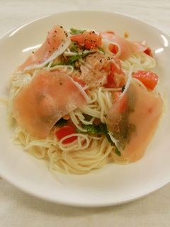 トマトのカッペリーニ風そうめん-レシピのメイン写真