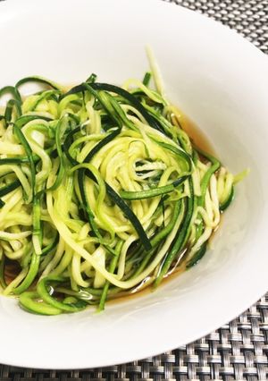 夏にぴったり ズッキーニそうめん-レシピのメイン写真