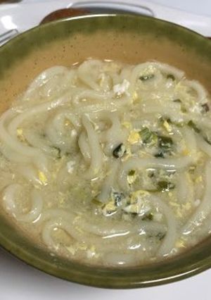 (インスタント味噌汁を利用の)味噌うどん-レシピのメイン写真