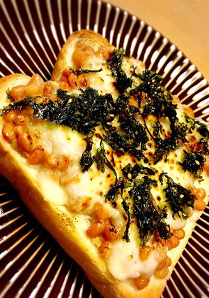 納豆チーズトースト-レシピのメイン写真