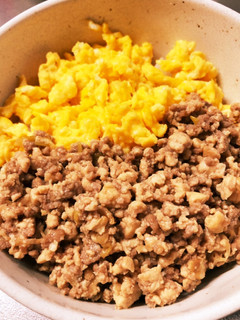 豆腐と豚ひき肉のヘルシーそぼろ丼✩°。⋆-レシピのメイン写真