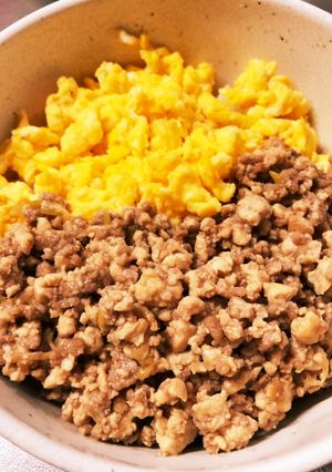 豆腐と豚ひき肉のヘルシーそぼろ丼✩°｡⋆-レシピのメイン写真