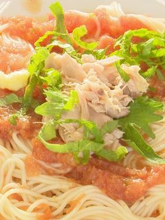 おろしトマトのさっぱりそうめん-レシピのメイン写真