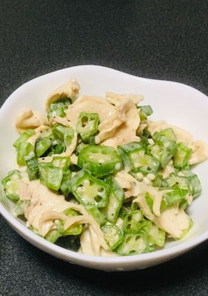 糖質制限の味方 オクラと胸肉のサラダ-レシピのメイン写真