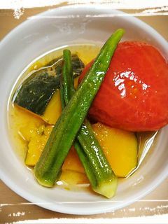 夏野菜で!ひんやりジュレ風おいしい煮浸し-レシピのメイン写真