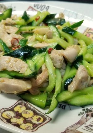 キュウリと鶏肉の中華炒め❤️-レシピのメイン写真