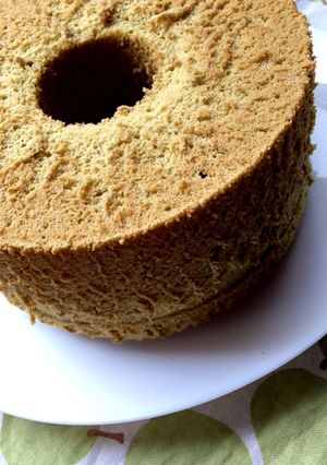 ふわふわ抹茶シフォンケーキ-レシピのメイン写真