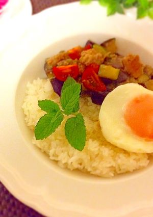 夏野菜のガパオライス-レシピのメイン写真