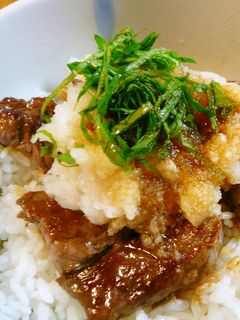牛肉のステーキおろし丼-レシピのメイン写真