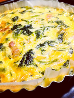 牛乳で!ほうれん草とベーコンのキッシュ-レシピのメイン写真