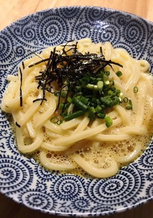 超簡単レンジで釜玉うどん-レシピのメイン写真