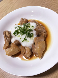 甘辛チキンのとろろがけ-レシピのメイン写真