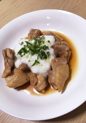 甘辛チキンのとろろがけ-レシピのメイン写真