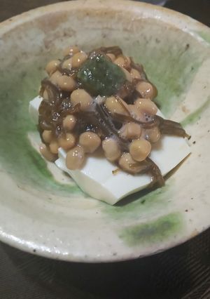 ダイエット②納豆もずくの温or冷奴-レシピのメイン写真