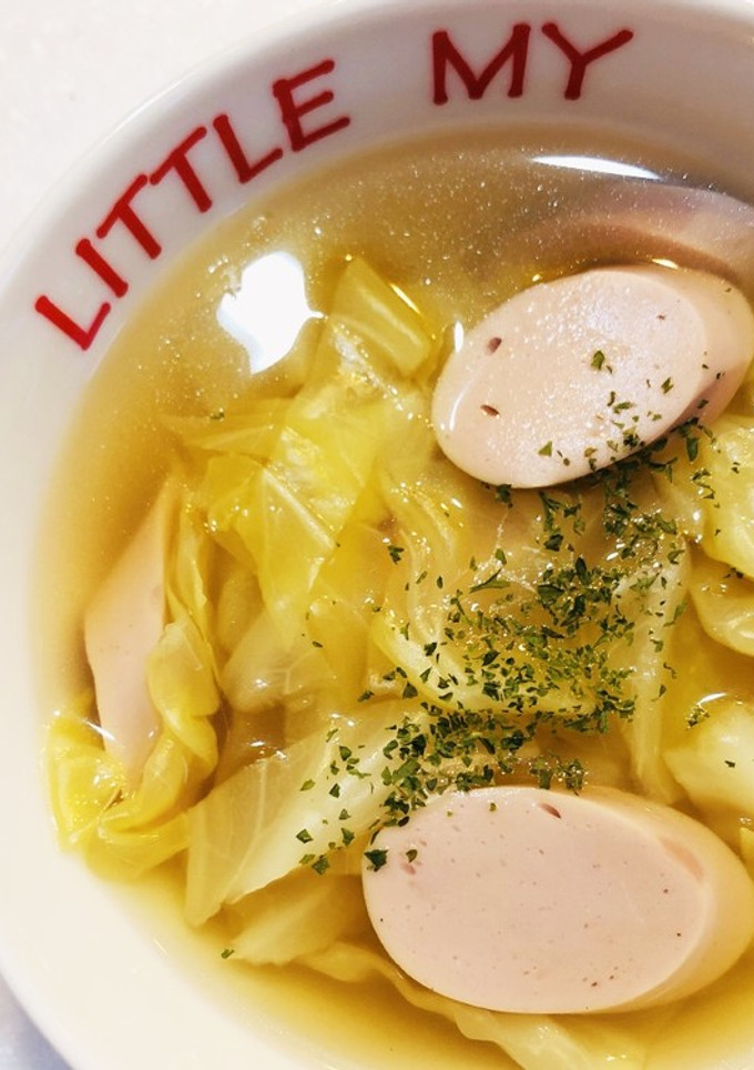 簡単うまうま！ギョニソとキャベツのスープ-レシピのメイン写真