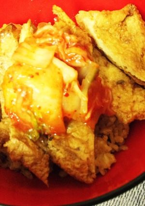 コン!カリ!ピリ!お揚げ丼-レシピのメイン写真
