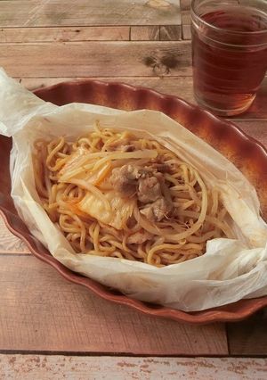 レンジで簡単★豚キムチ焼きそば-レシピのメイン写真