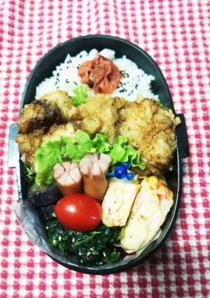 高校男子弁当♡鶏胸のしっとり揚げ7/11-レシピのメイン写真