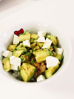 アボカドクリチ納豆丼!!-レシピのメイン写真